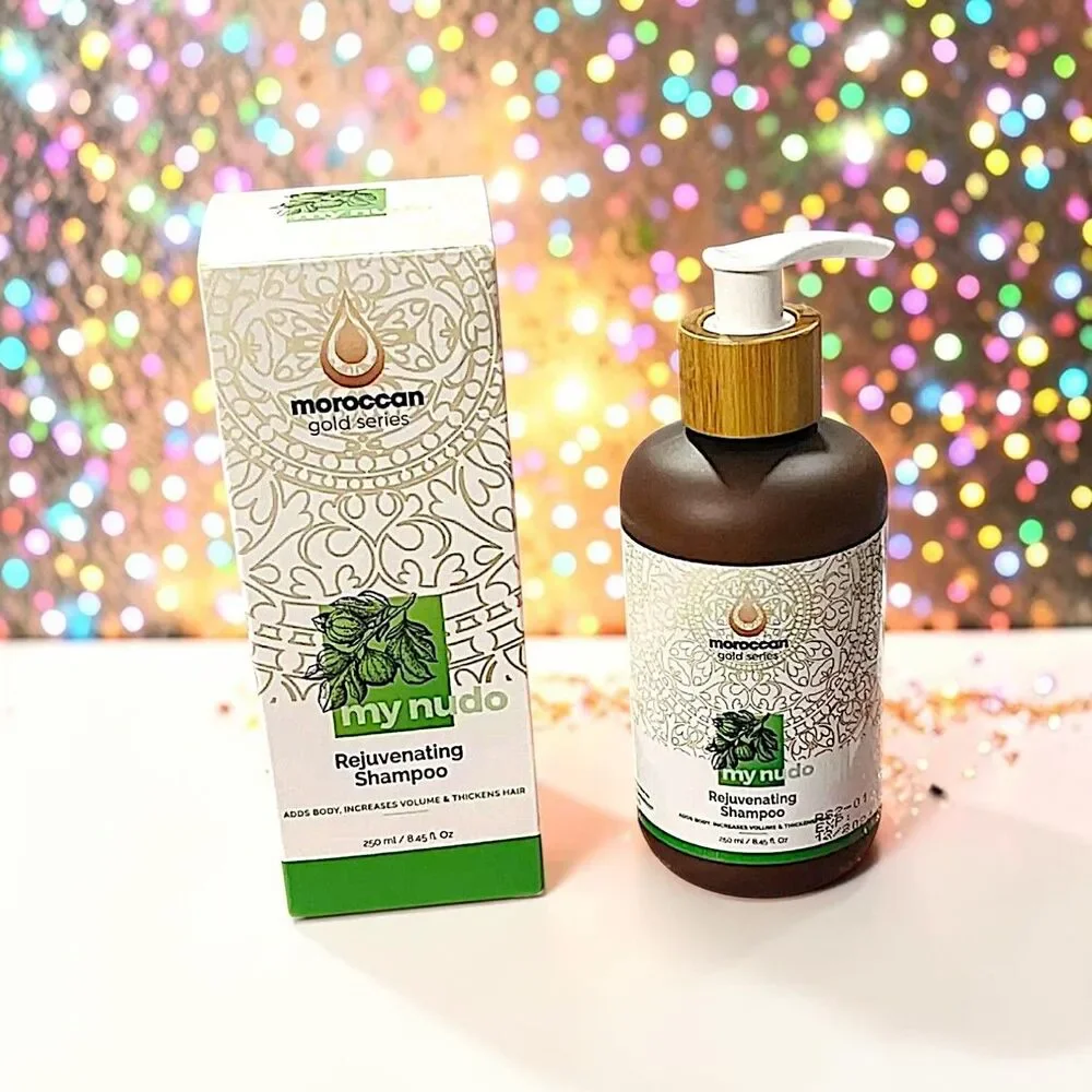 Moroccan Gold Series My NuDo Rejuvenating Shampoo New In Box 8.45 oz MSRP $60
